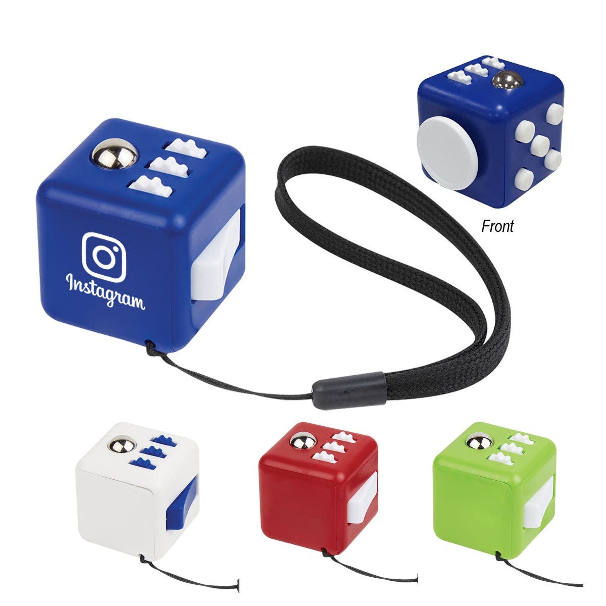 Fidget Cube with Wrist Strap