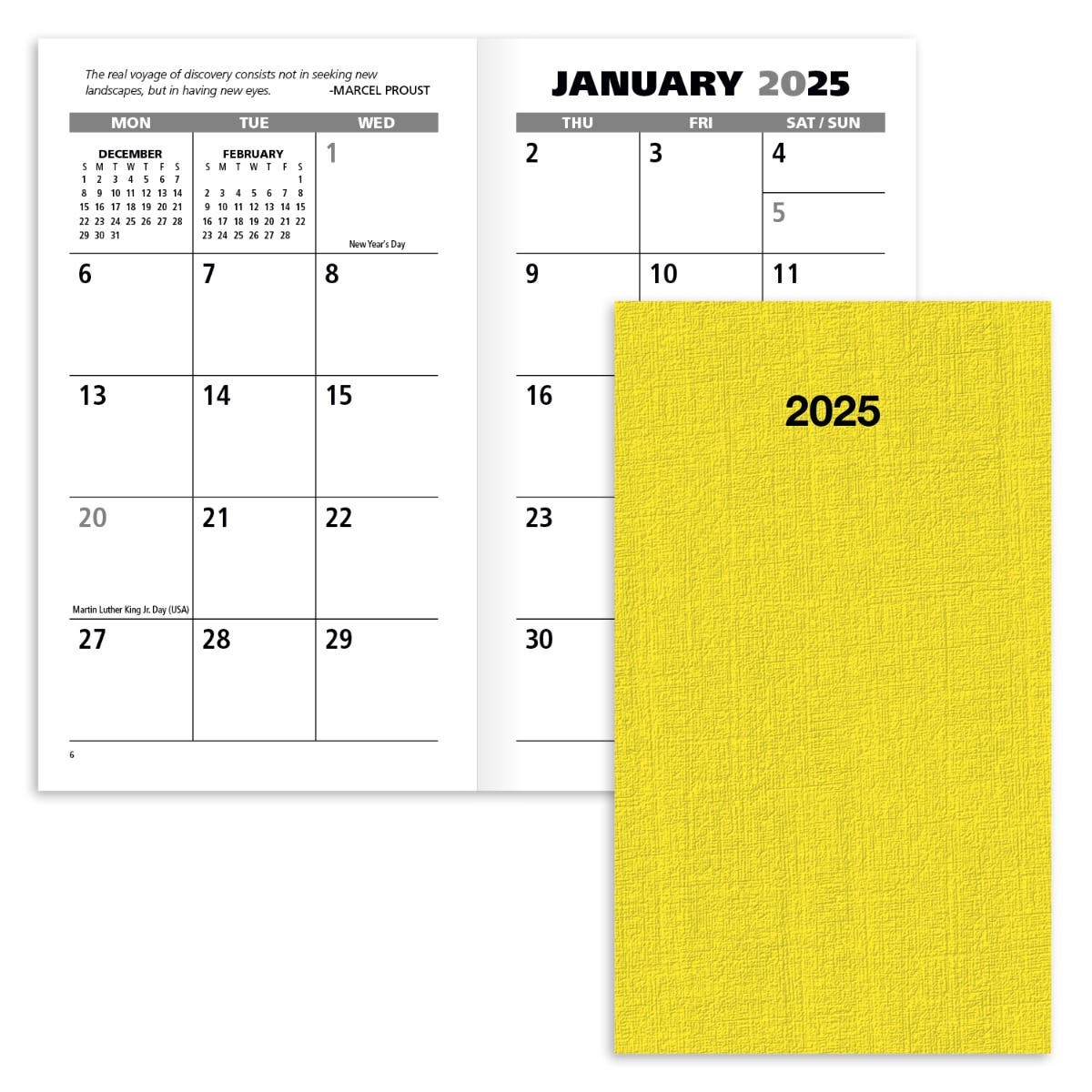 Monthly Pocket Planner - 6" x 3 1/2"