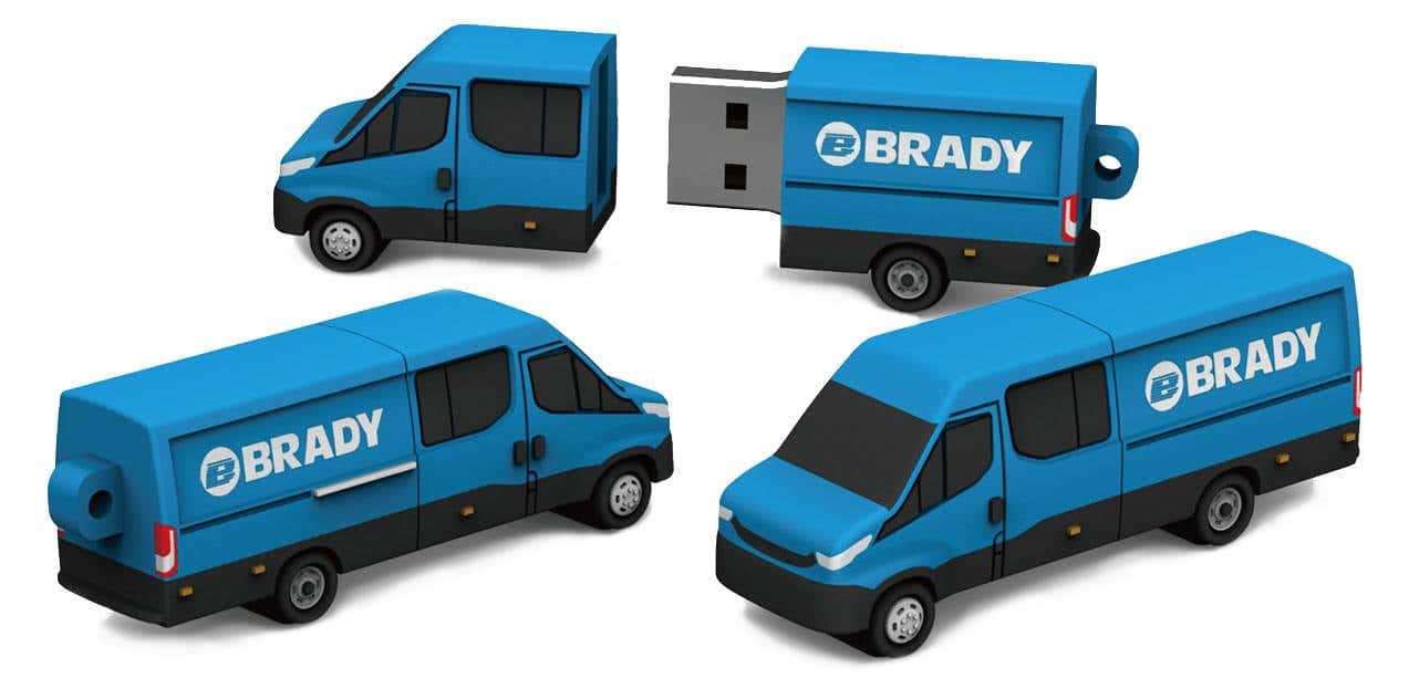 Custom Shaped USB Van