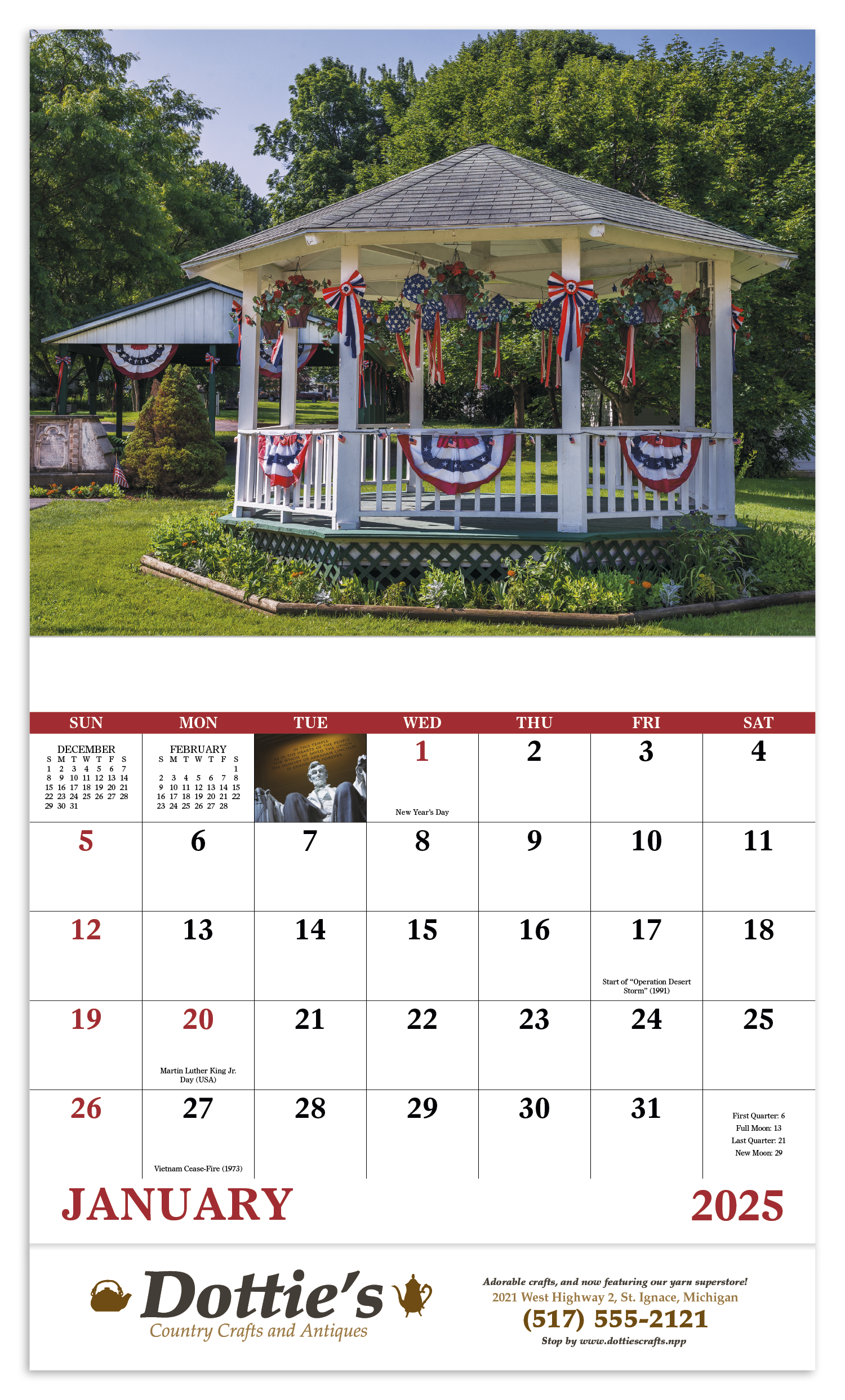 Celebrate America Calendar - Stapled